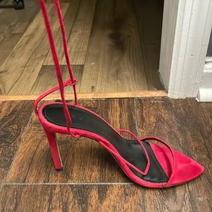 Iro Red Suede Heels
